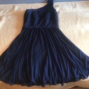 David’s bridal one shoulder dress